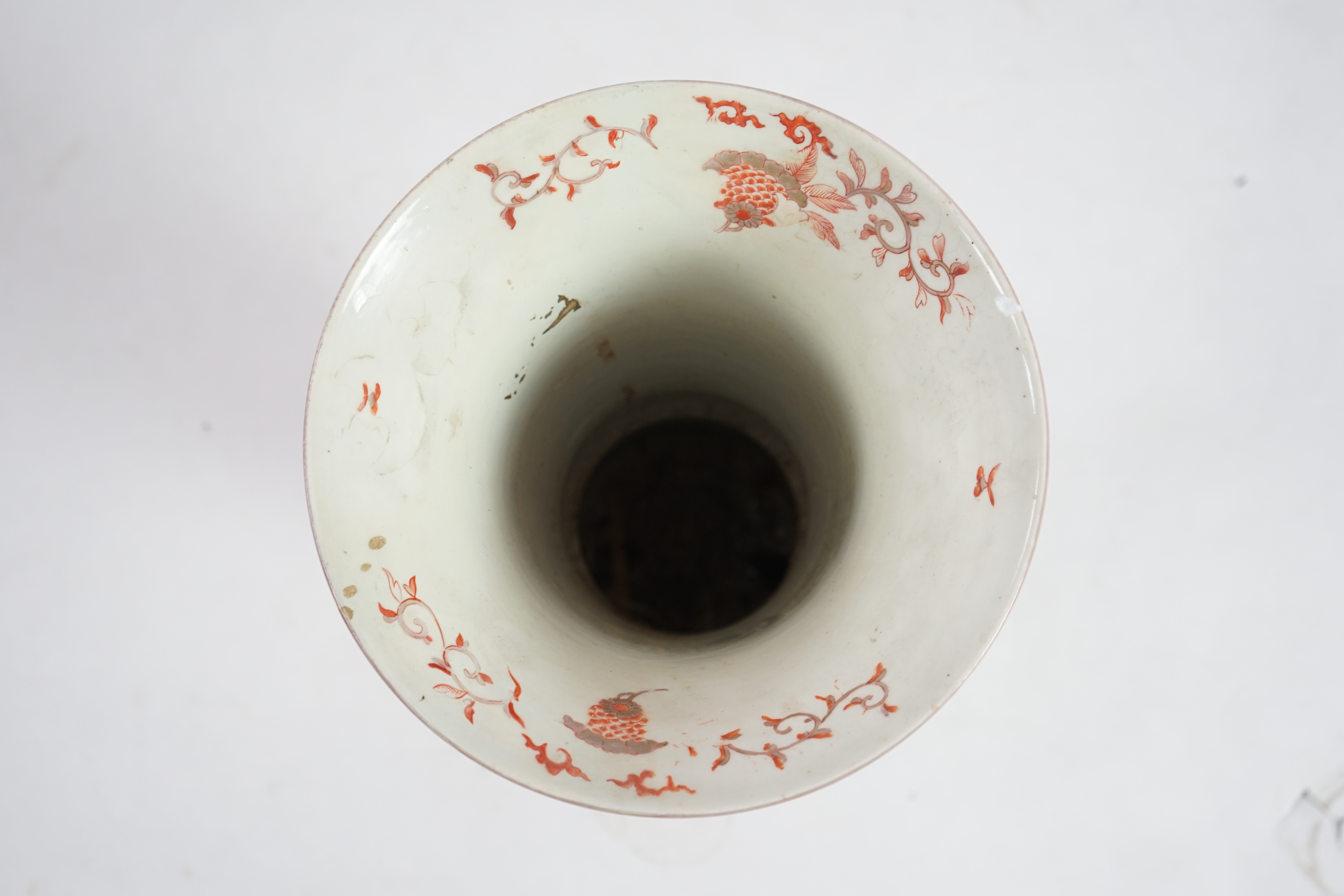 A large Japanese Imari floor standing vase, c.1900